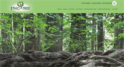 Desktop Screenshot of ethictreecreations.com
